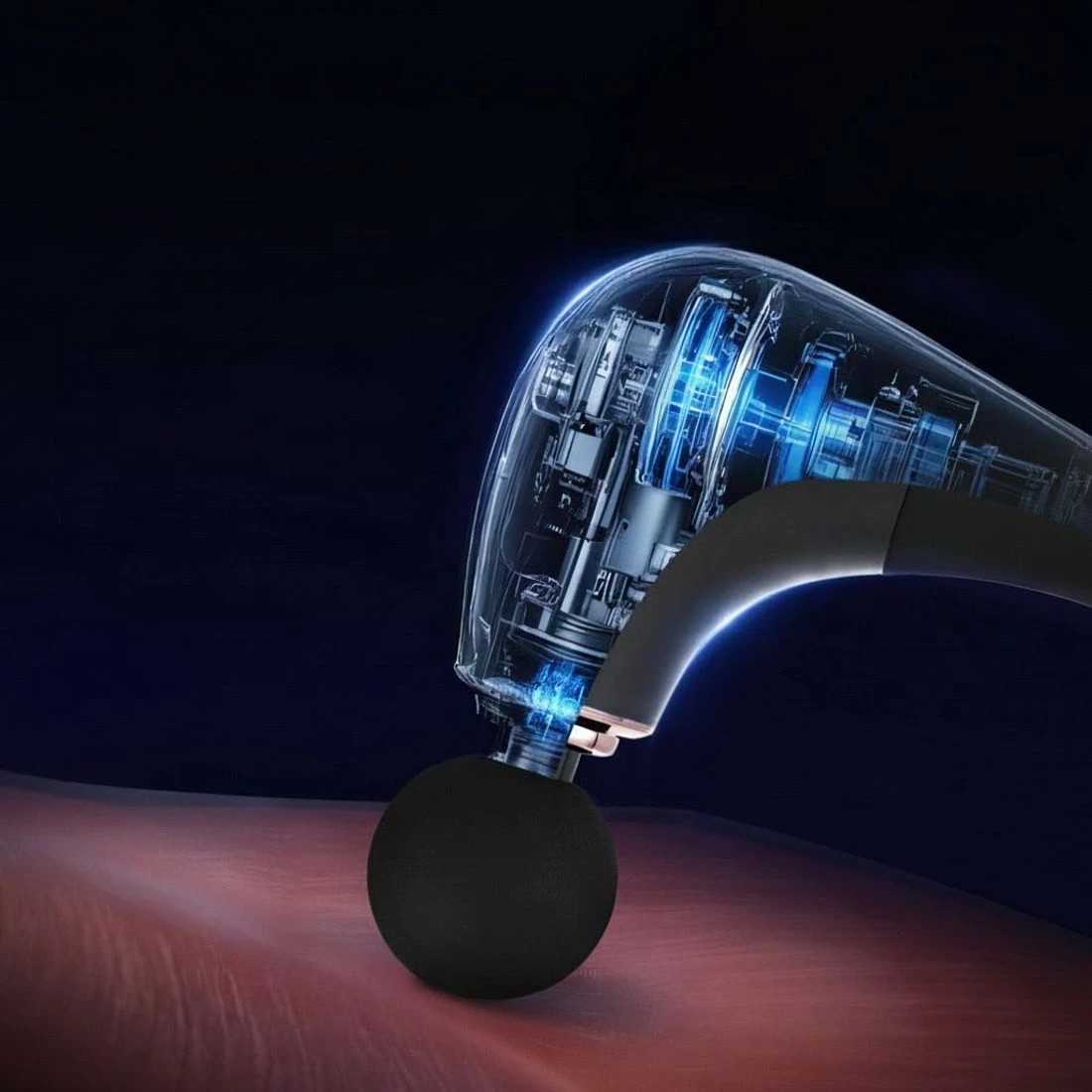 4 Everfit Massage Gun U-shaped Extended Handle Percussion Massager 4 Heads - Black, 4 of 6