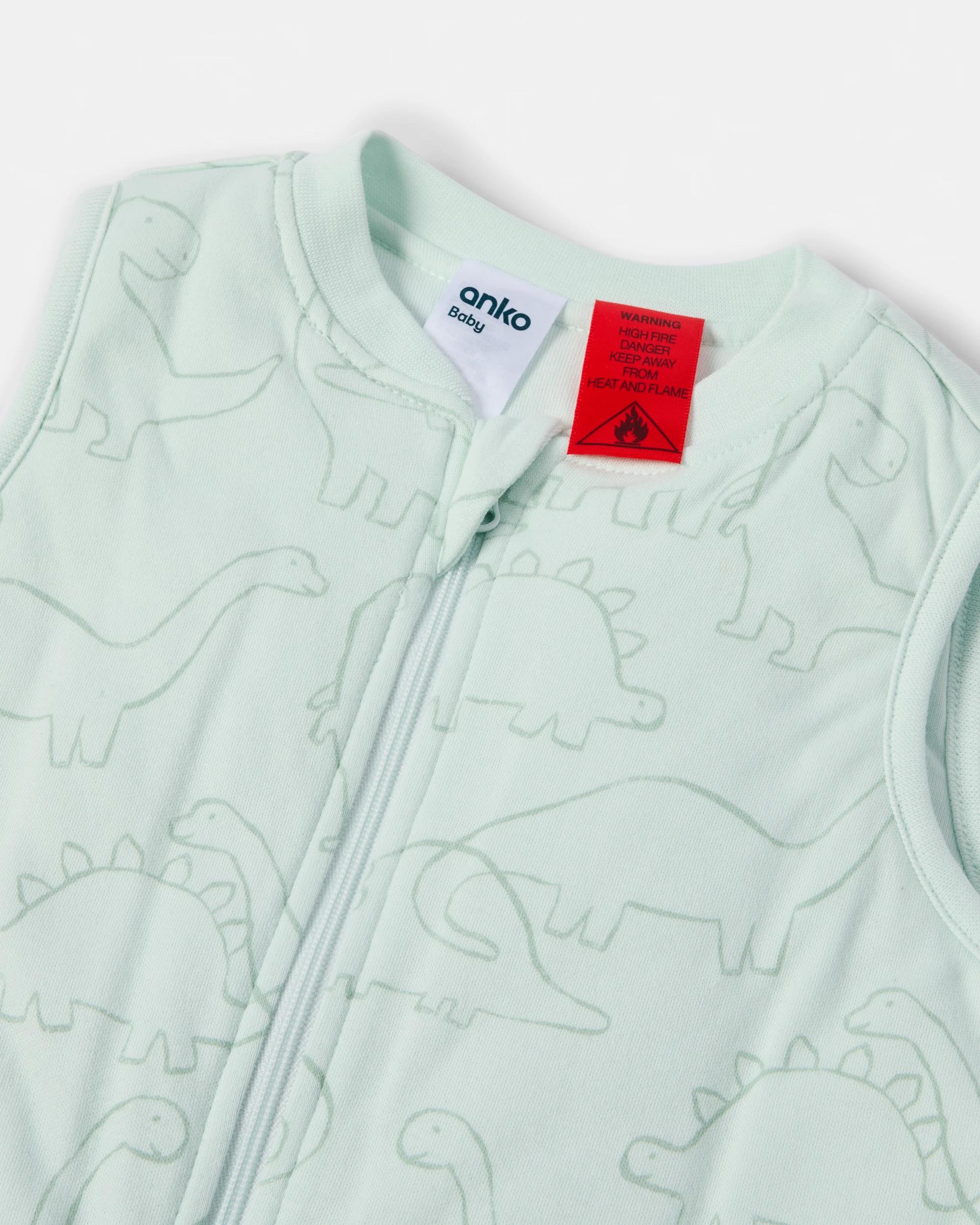 3 Cotton 2.5 TOG Sleep Bag Grn Dino, 3 of 4