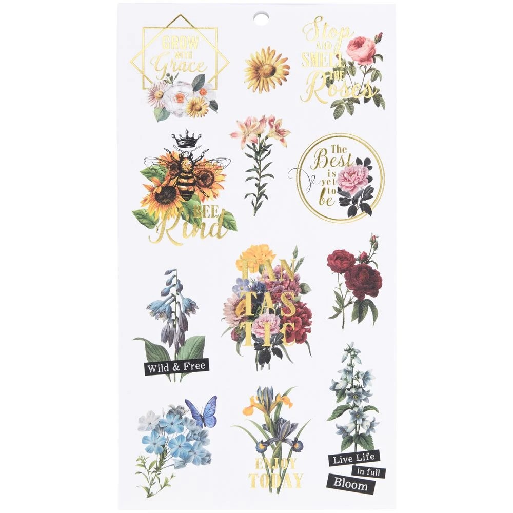 2 Born Large Sticker Book 12 Sheets Vintage Florals, 2 of 2