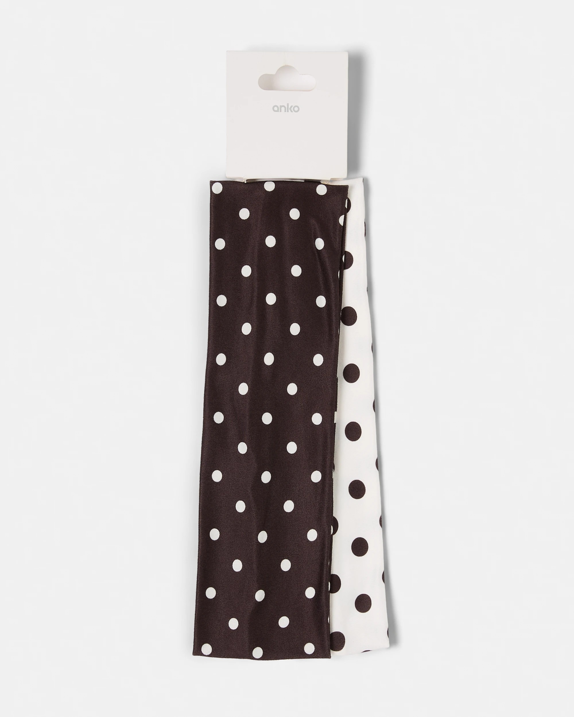 7 Polka Dots Stretch Headband - Brown, 7 of 7