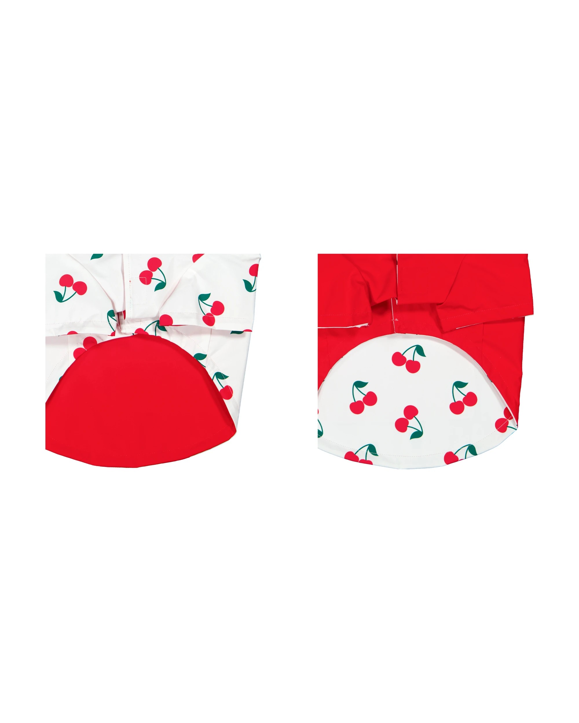 8 Pet Reversible Cherry Raincoat - Medium, 8 of 10