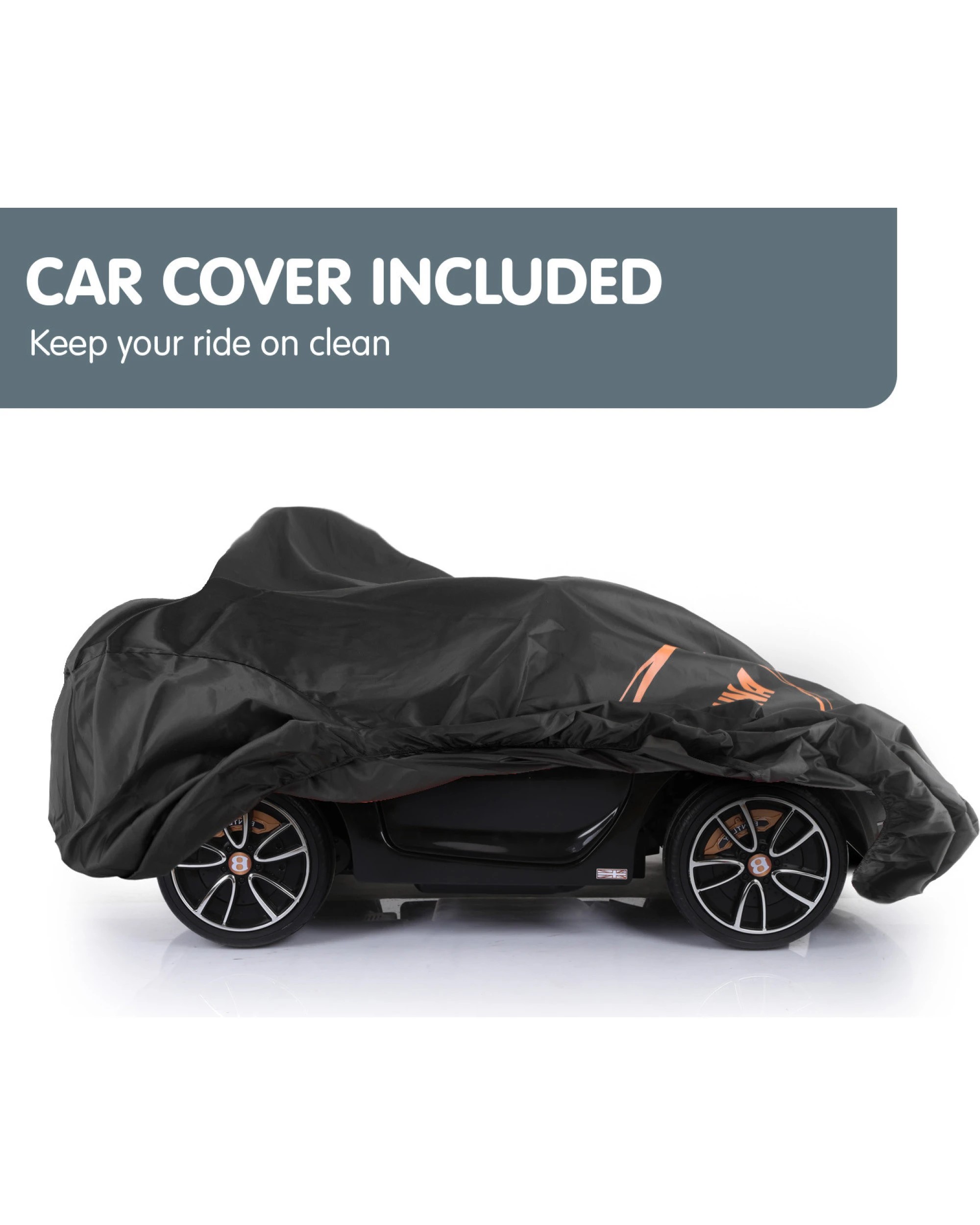 7 Kahuna Bentley Exp 12 Licensed Speed 6E Electric Kids Ride On Car - Black, 7 of 10