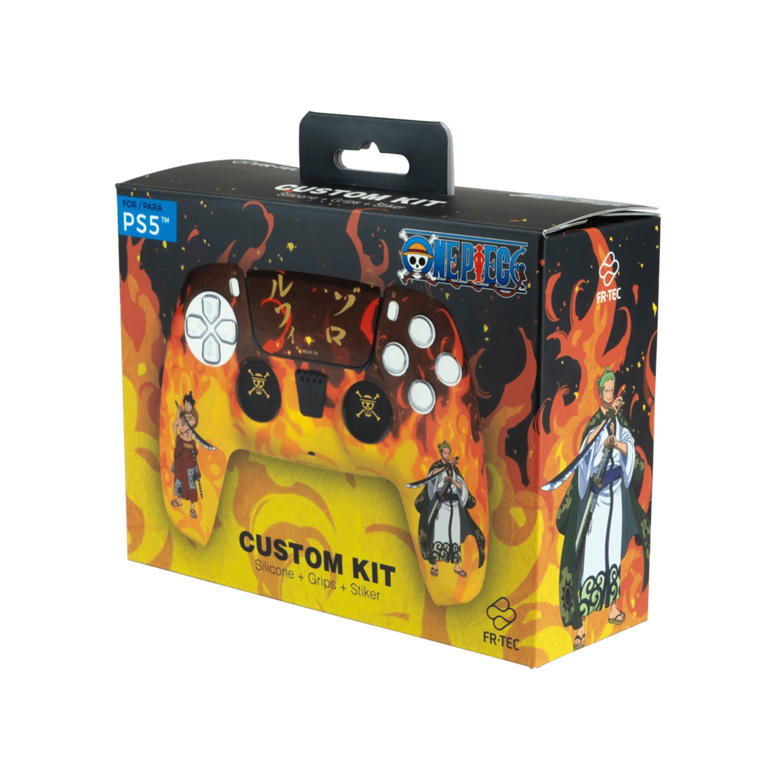 2 One Piece Fire Custom Kit - PlayStation 5 DualSense Controller - Multi, 2 of 5
