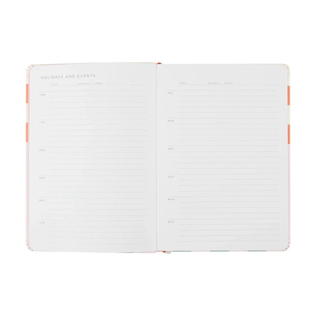 2 2026 A5 Weekly Diary - Stripe, 2 of 8