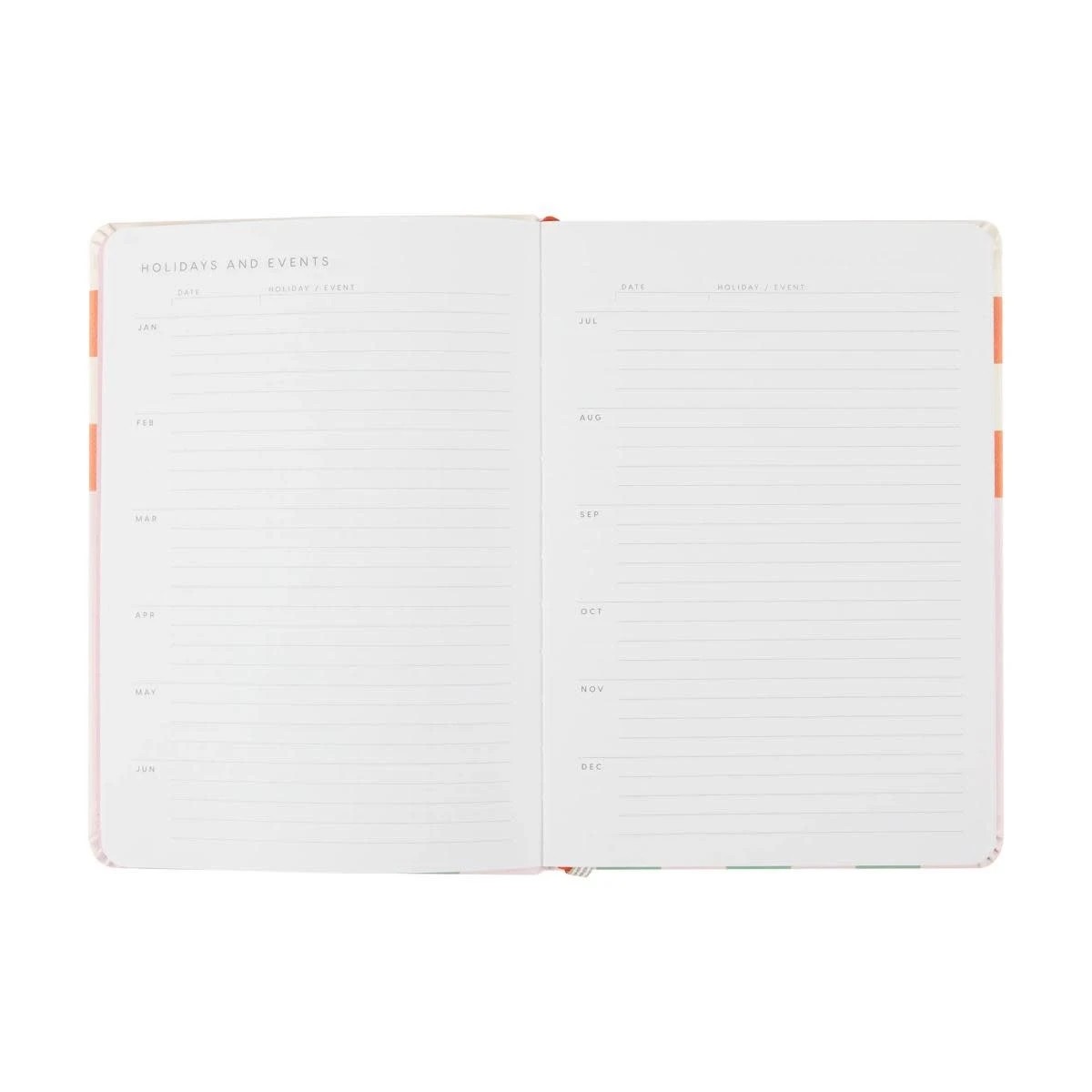 2 2026 A5 Weekly Diary - Stripe, 2 of 8
