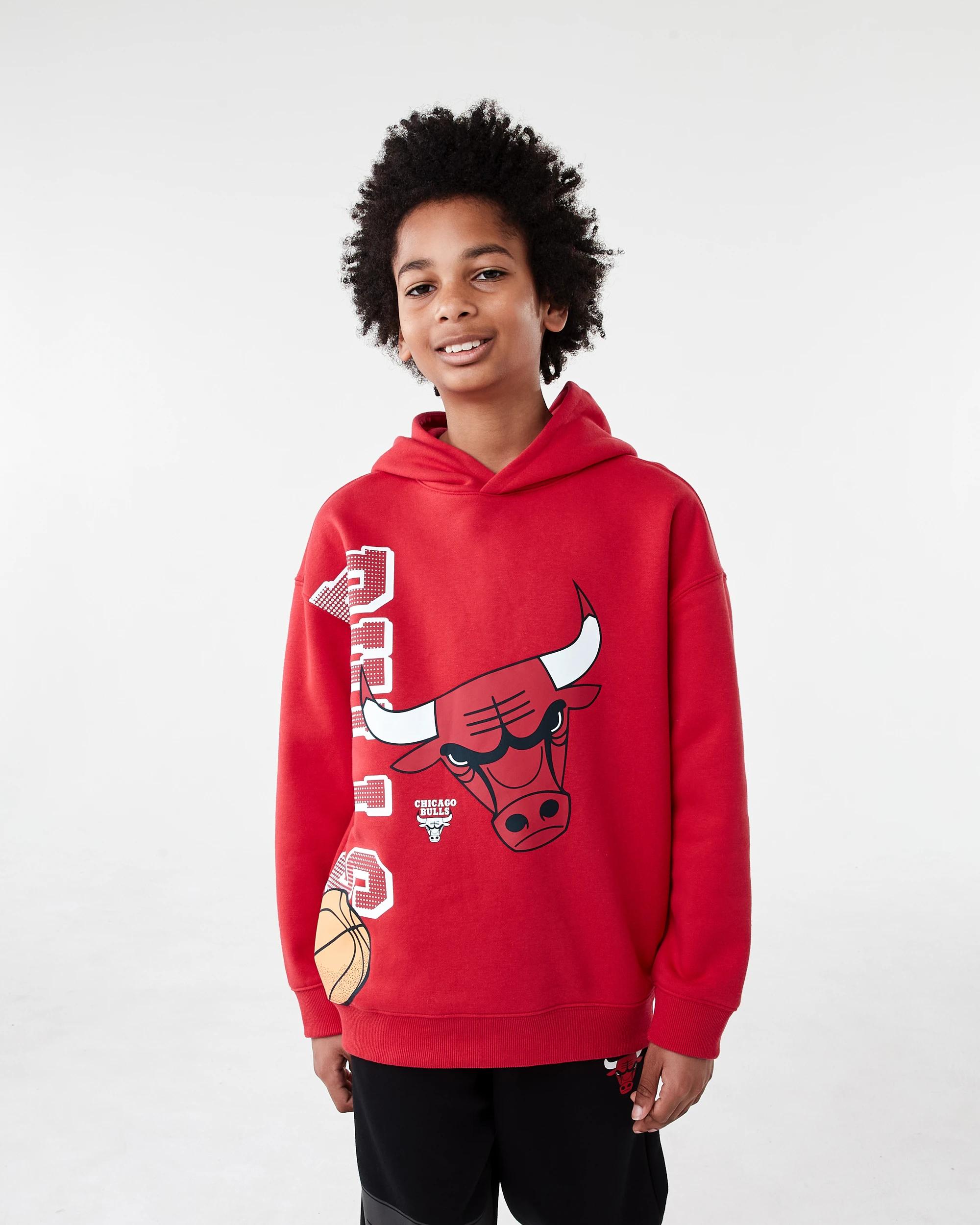 1 Official NBA Kids Hoodie RED BULLS HOODIE, 1 of 8