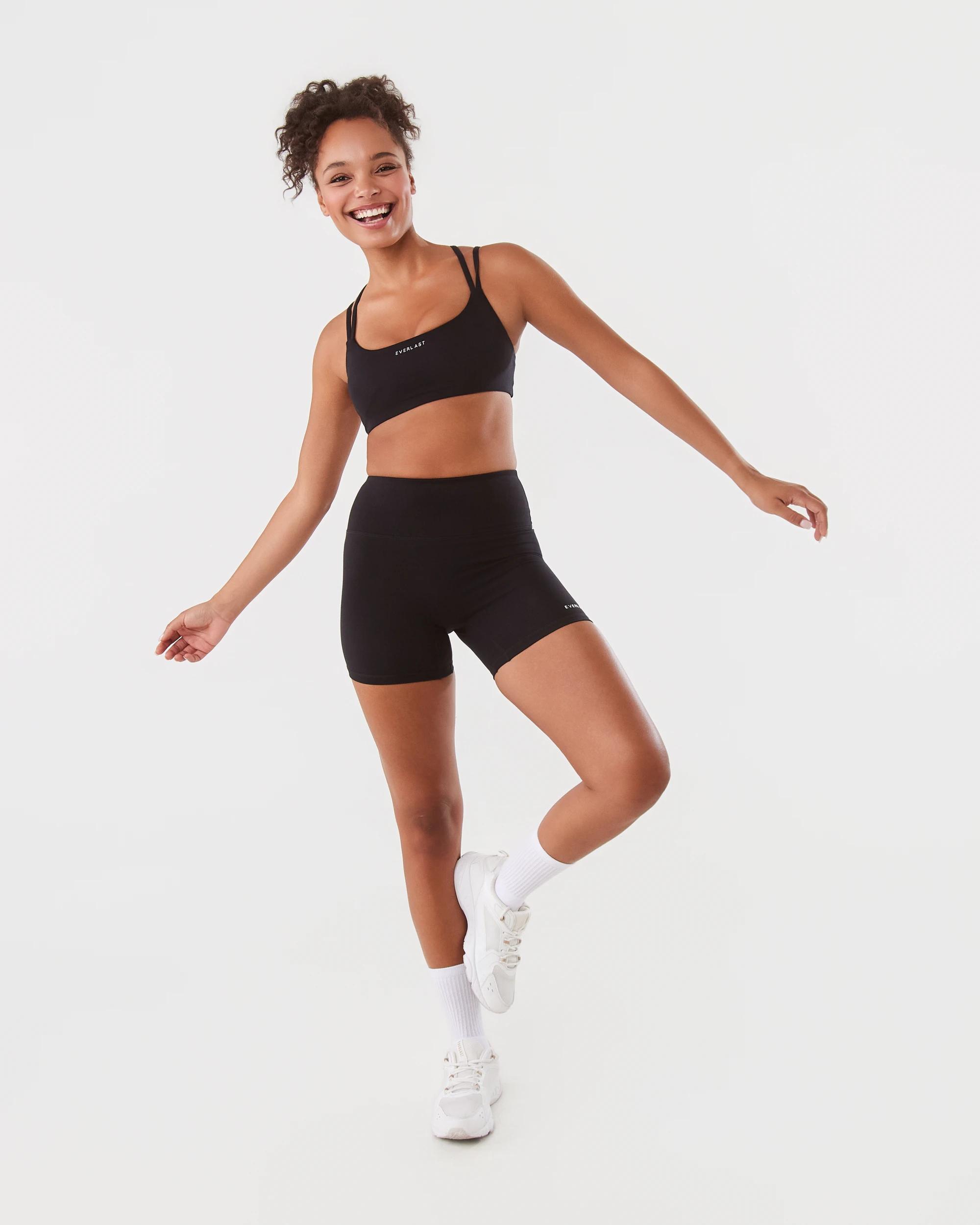 2 Everlast Womens Strappy Crop Top Black, 2 of 9