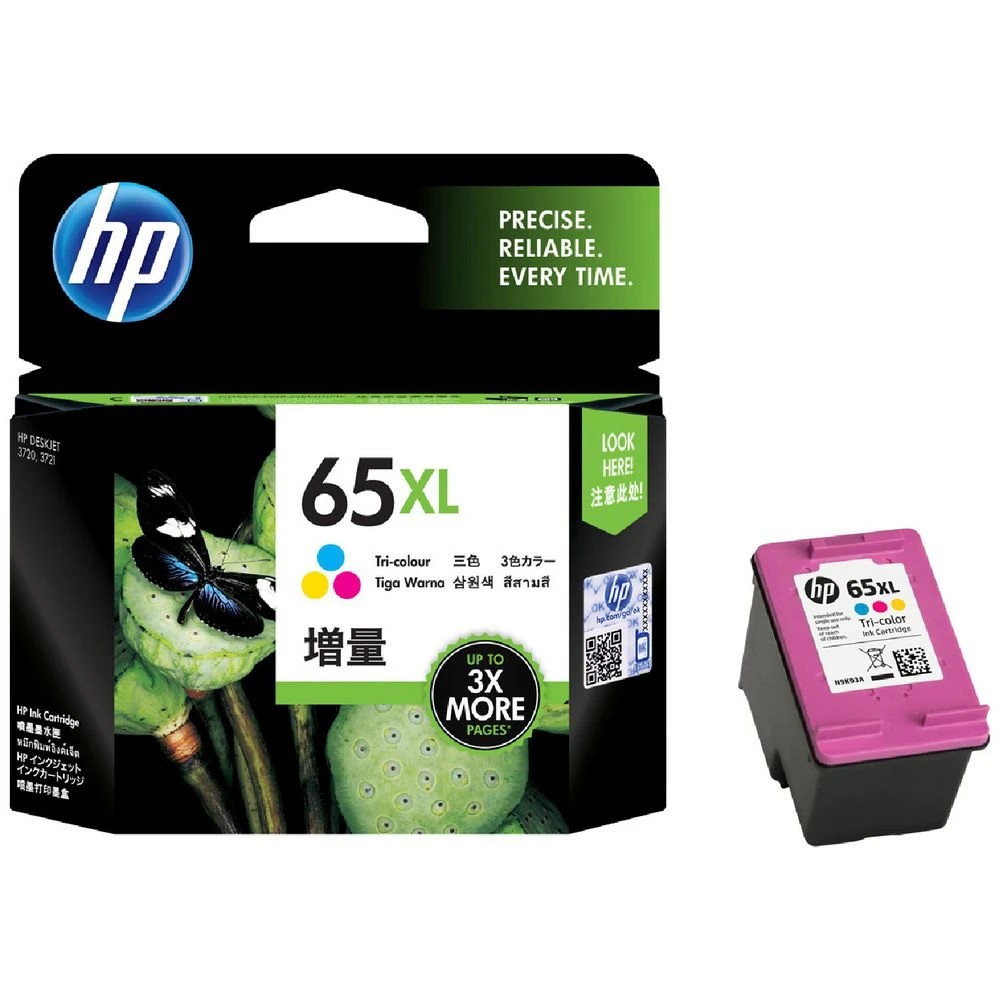 1 HP 65XL Tri colour Ink Cartridge, 1 of 6