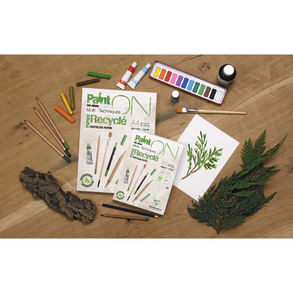 2 Clairefontaine PaintON A3 Recycled Mixed Media Pad 30 Sheets, 2 of 2