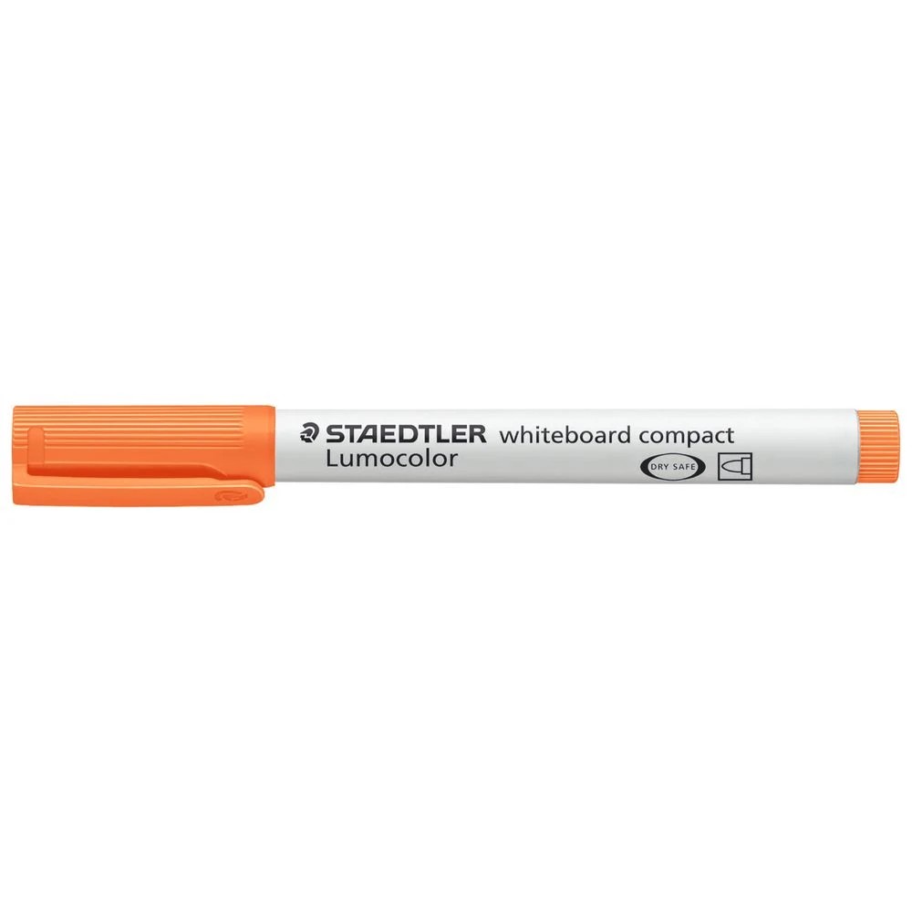 2 Staedtler Lumocolor Compact Whiteboard Marker Orange, 2 of 7