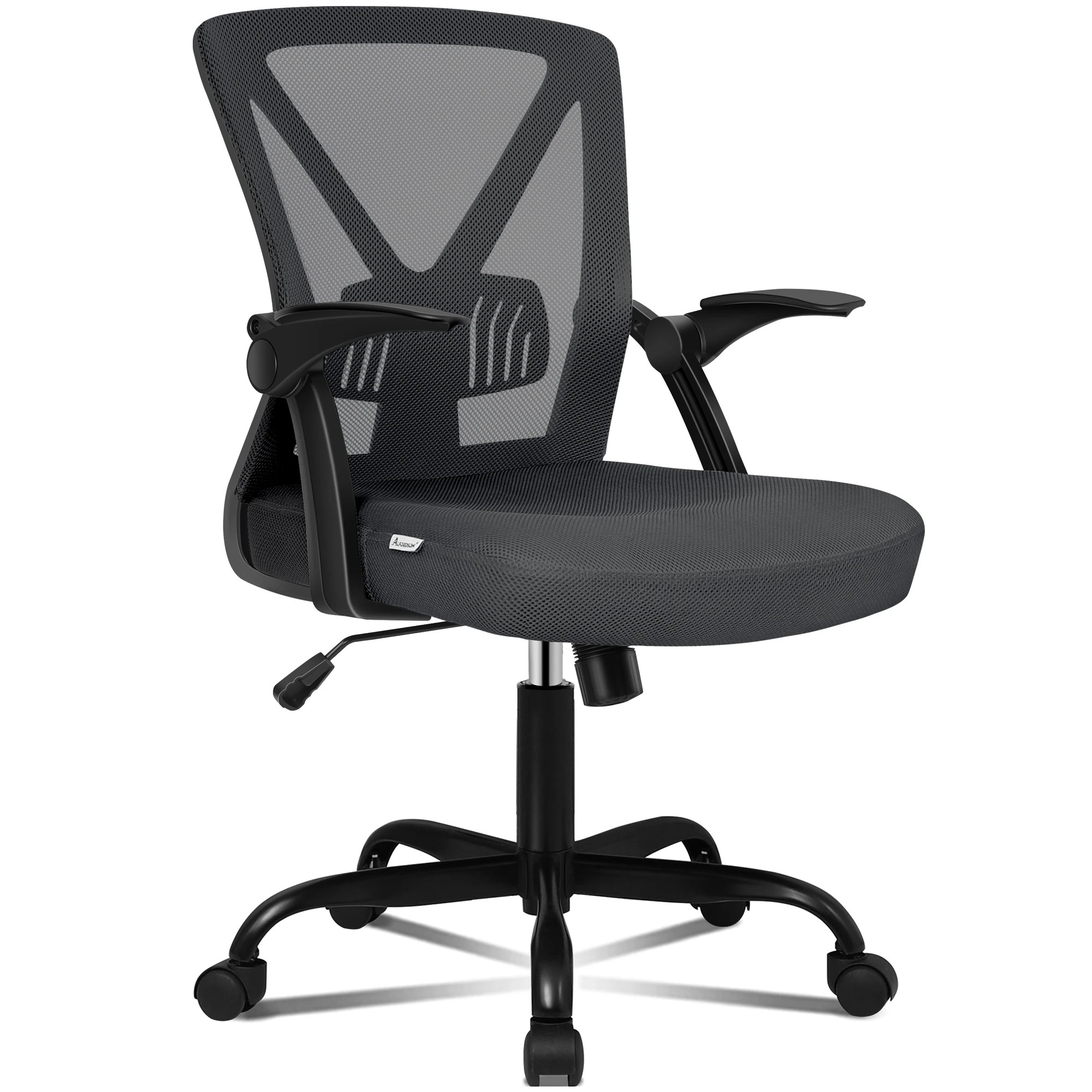 1 Alfordson Mesh Office Chair Executive Fabric Tilt Seat Gaming Computer - Grey, 1 of 10