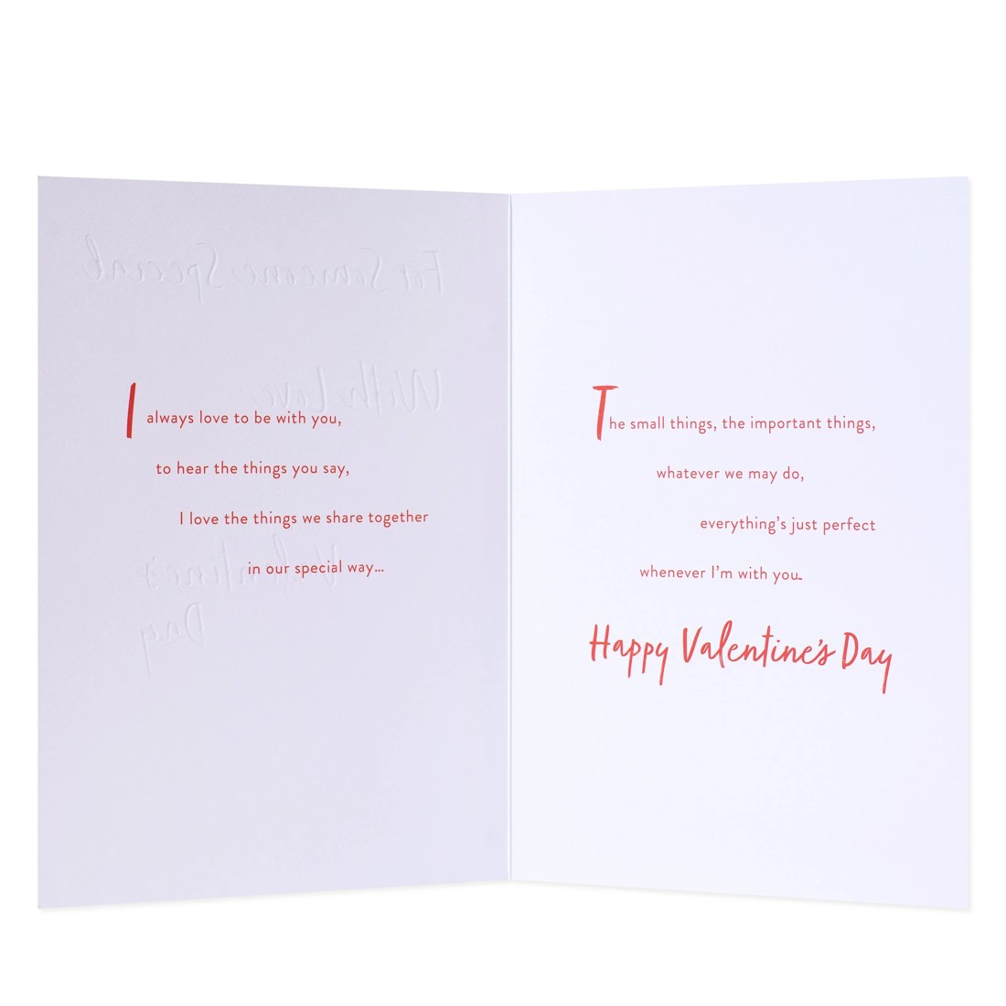 2 Hallmark Valentine's Day Card - For Someone Special, With Love on Valentine's Day, 2 of 3