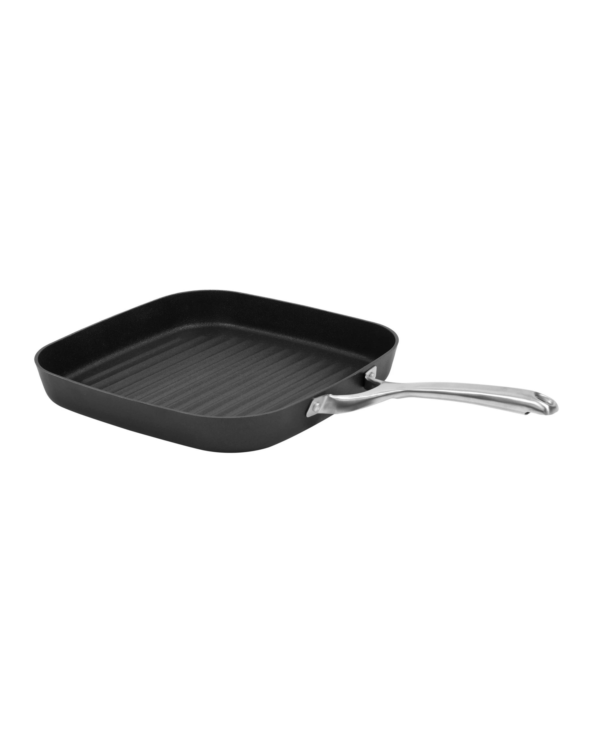 3 Gourmet Kitchen Meteore Non-Stick Square Grill Pan 28cm - Black and Silver, 3 of 7