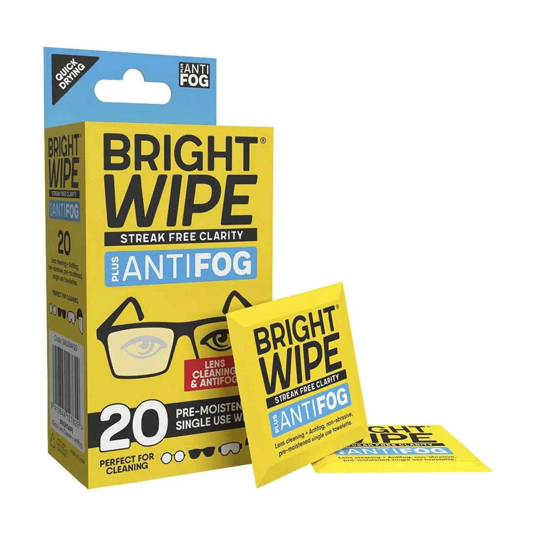 3 Brightwipe Anti-Fog Lens Cleaning Wipes 20 Pack, 3 of 4