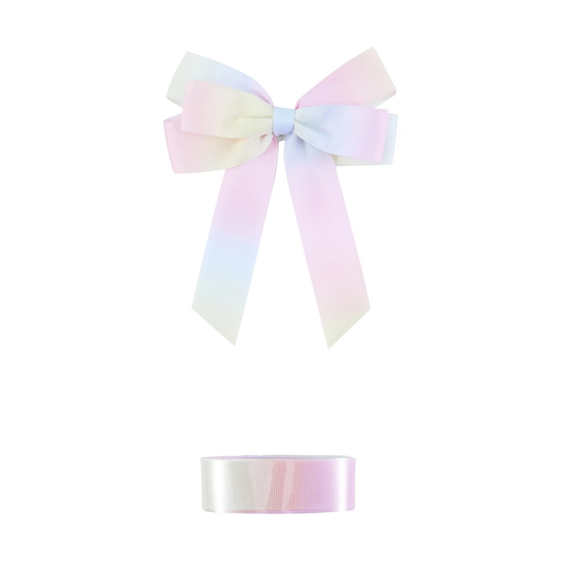 2 2 Piece Fabric Bow and Ribbon Set - Ombre, 2 of 4