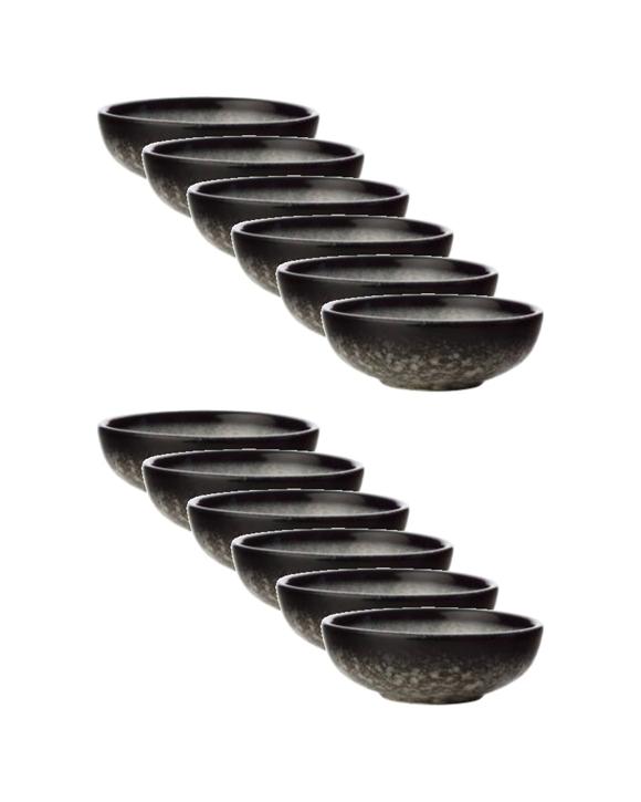 Maxwell & Williams 12x Caviar Durable Porcelain Round Sauce Dish Set 7 cm - Multi