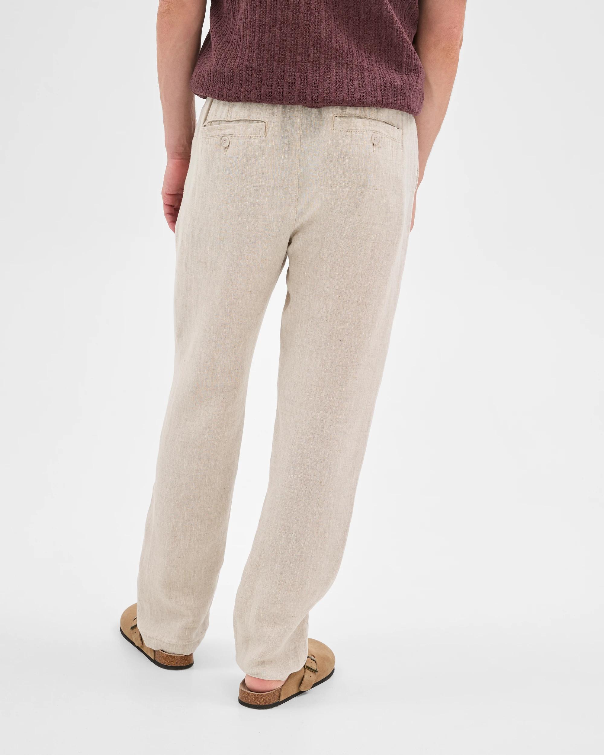 6 Target Man European Linen Full Length Pants STONE, 6 of 6