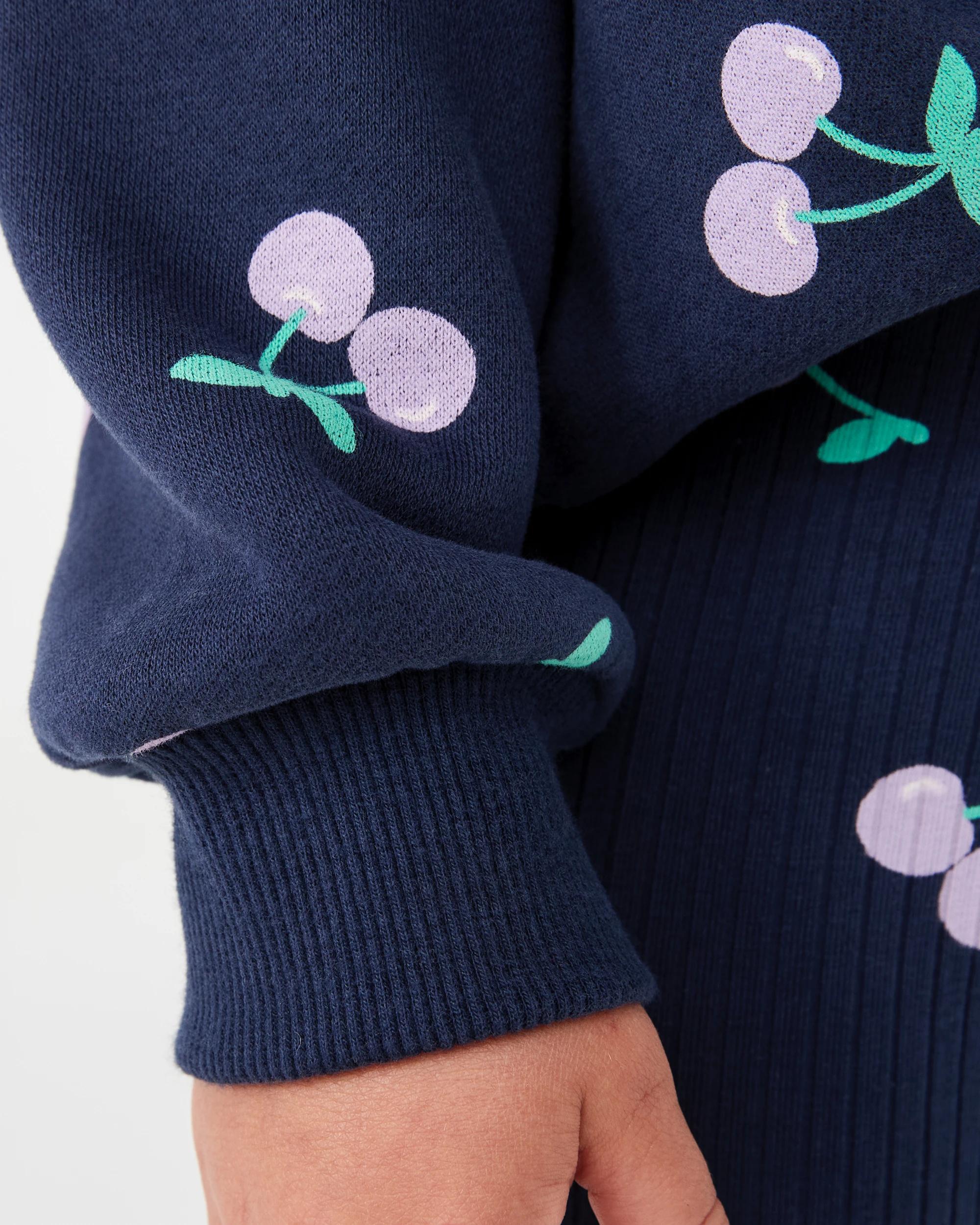 5 Oversized Crew Neck Top and Legging Set Blu Cherys, 5 of 7