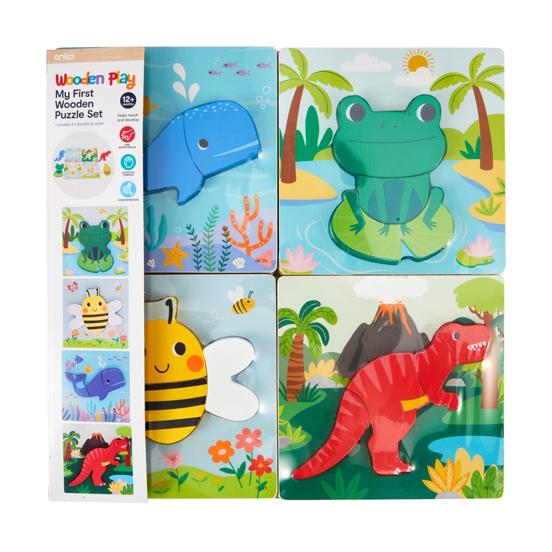 1 Wooden Play My First Puzzle Set, 1 of 6