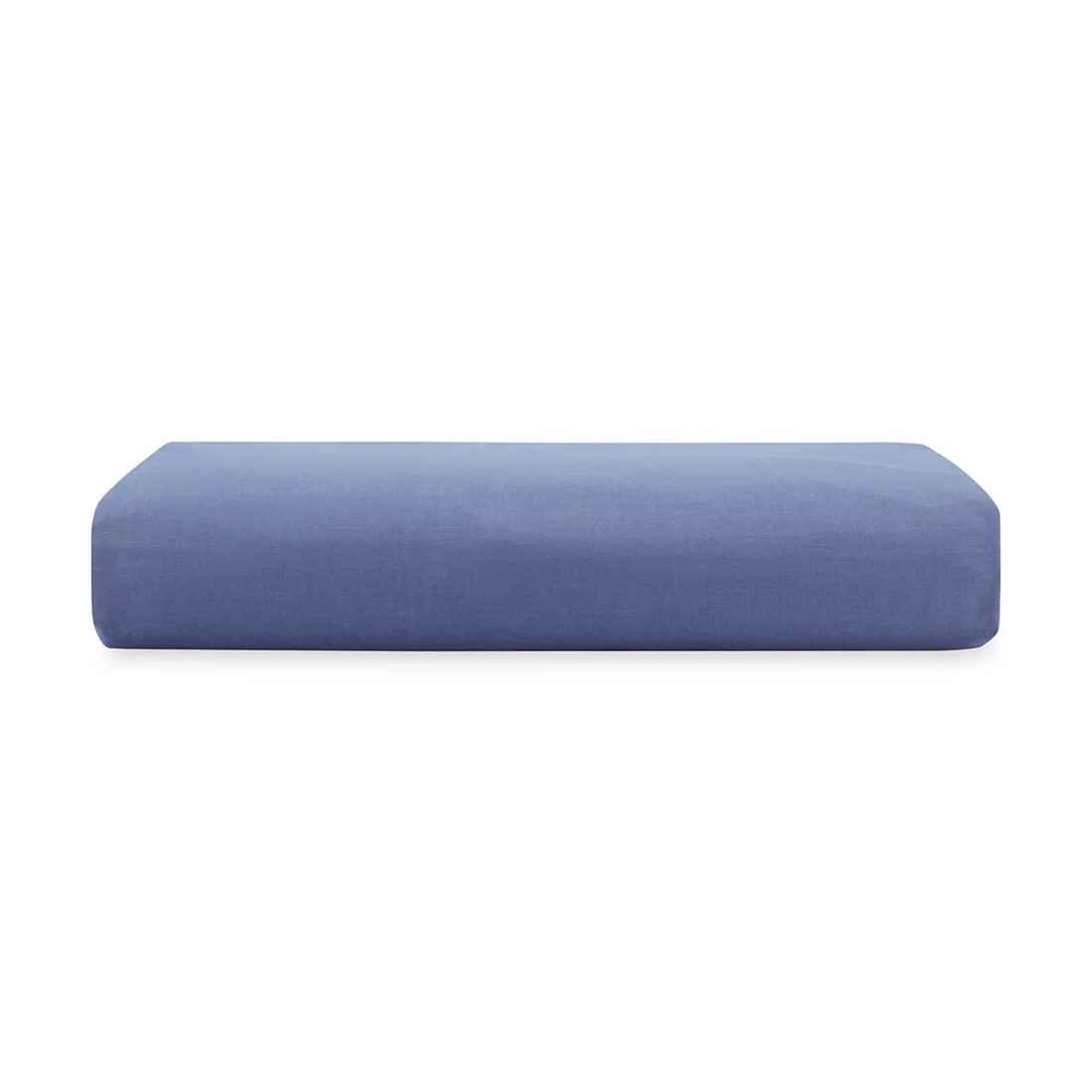 2 180 Thread Count Fitted Sheet - Single Bed, Mid Blue, 2 of 3