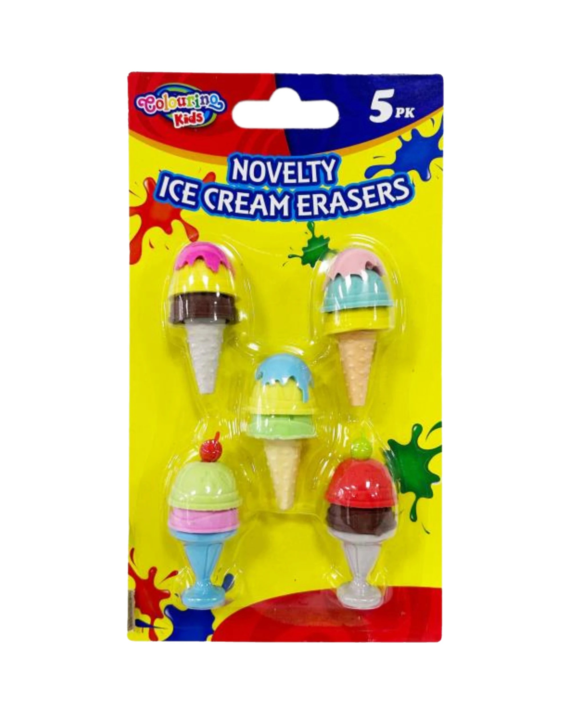 1 Durmaz Ice Cream Erasers Pack of 5 - Multi, 1 of 1