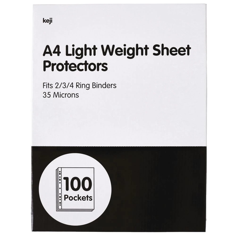 7 Keji Sheet Protector A4 Light Weight 100 Pack, 7 of 8