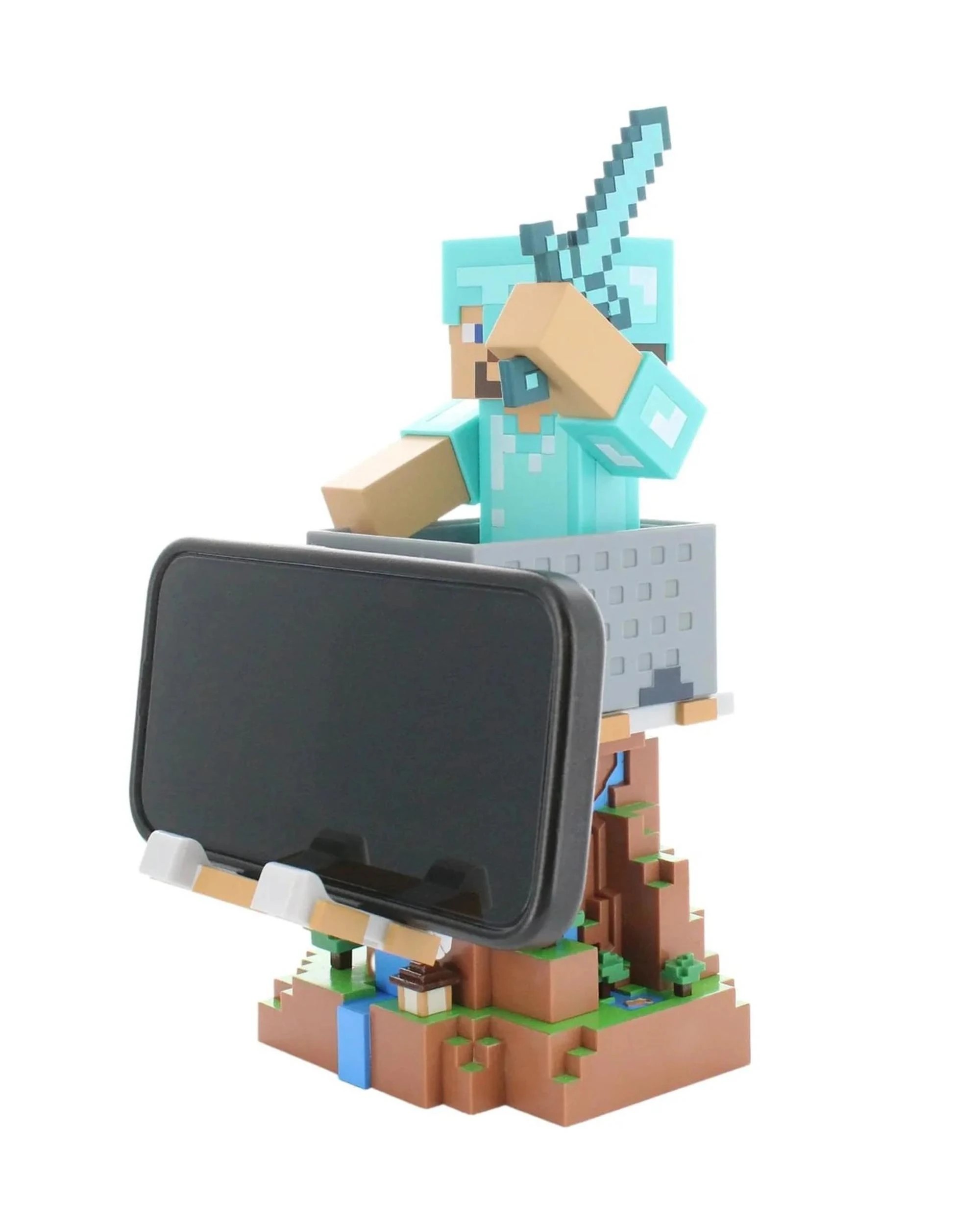 Cable Guy Minecraft Steve in Diamond Armour Controller Holder - Kmart