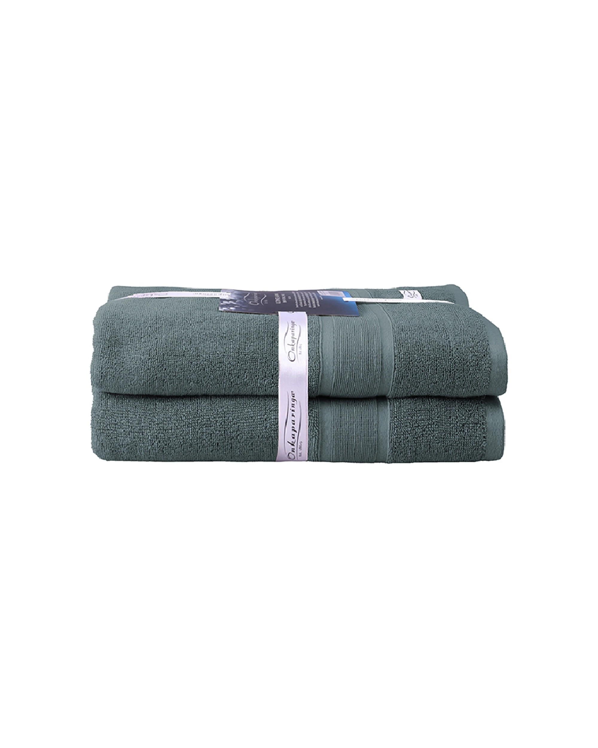 1 Onkaparinga Ultimate Alanya Bath Towel 550Gsm Slate 2PK - Grey, 1 of 3