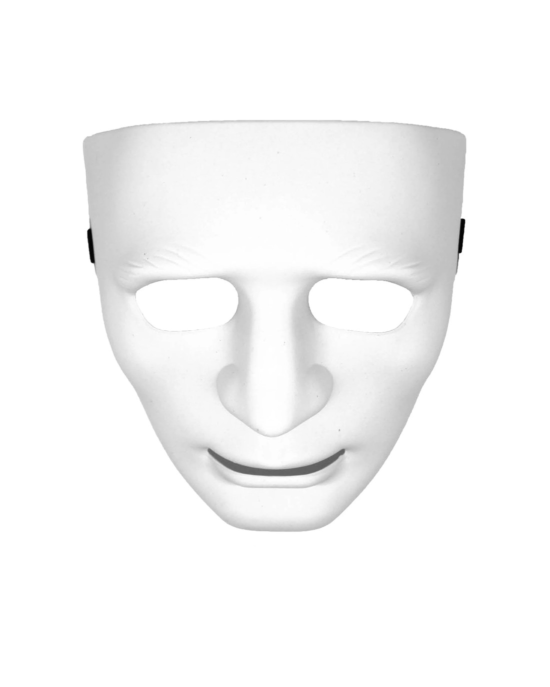 JD Party Full Face Plastic Mask Party Accessory Costume - White - Kmart