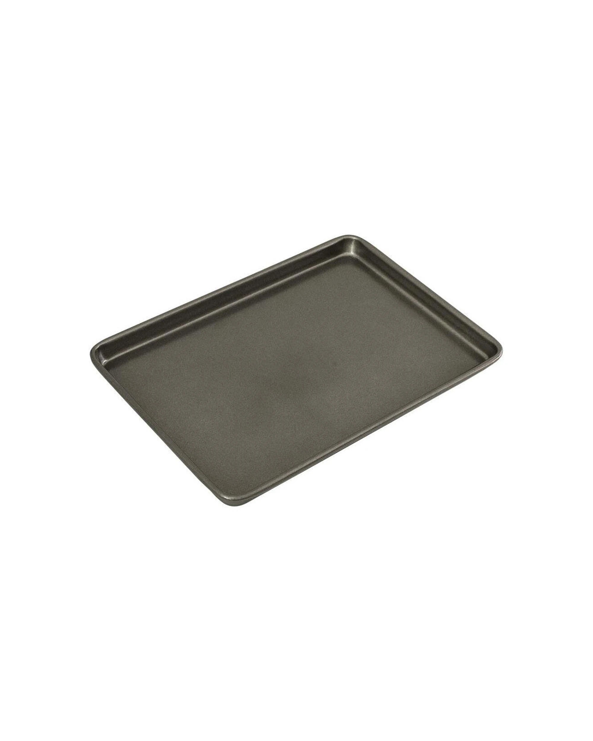 1 Bakemaster Baking Tray 35x25cm Carbon Steel Non-stick Oven Safe Heavy Duty - Grey, 1 of 3