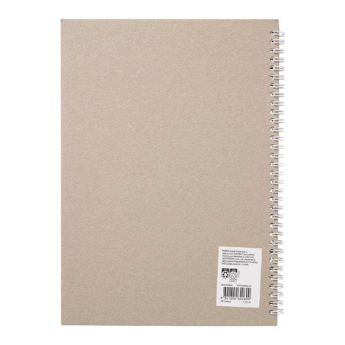 2 J.Burrows A4 PP Notebook Black 120 Page, 2 of 3