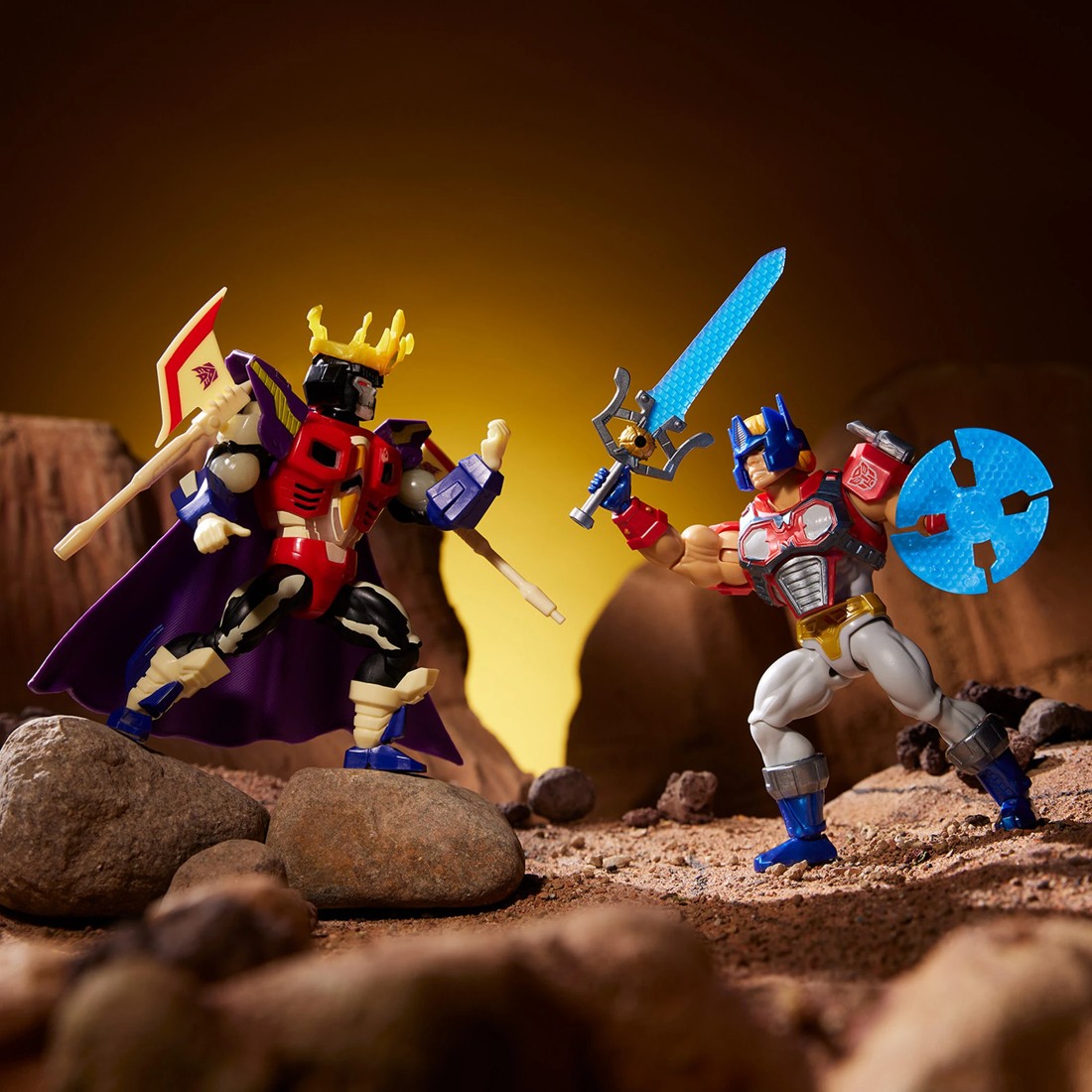 5 Masters of the Universe Origins and Transformers Optimus Prime Armor He-Man Figure, 5 of 6