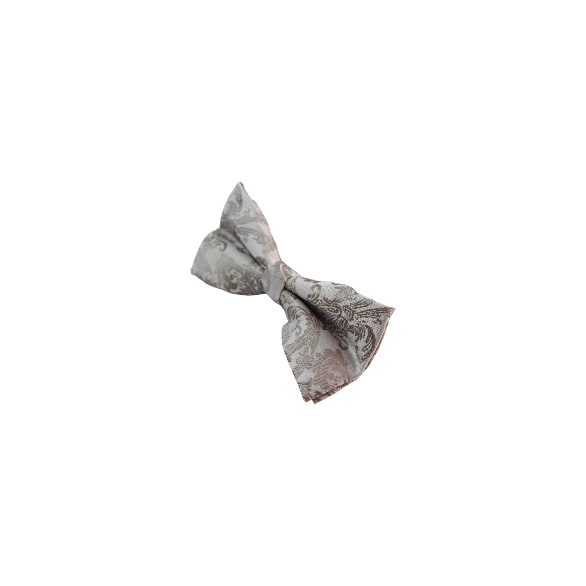 4 Zasel Mens Light Grey Patterned Bow Tie - Multi, 4 of 4