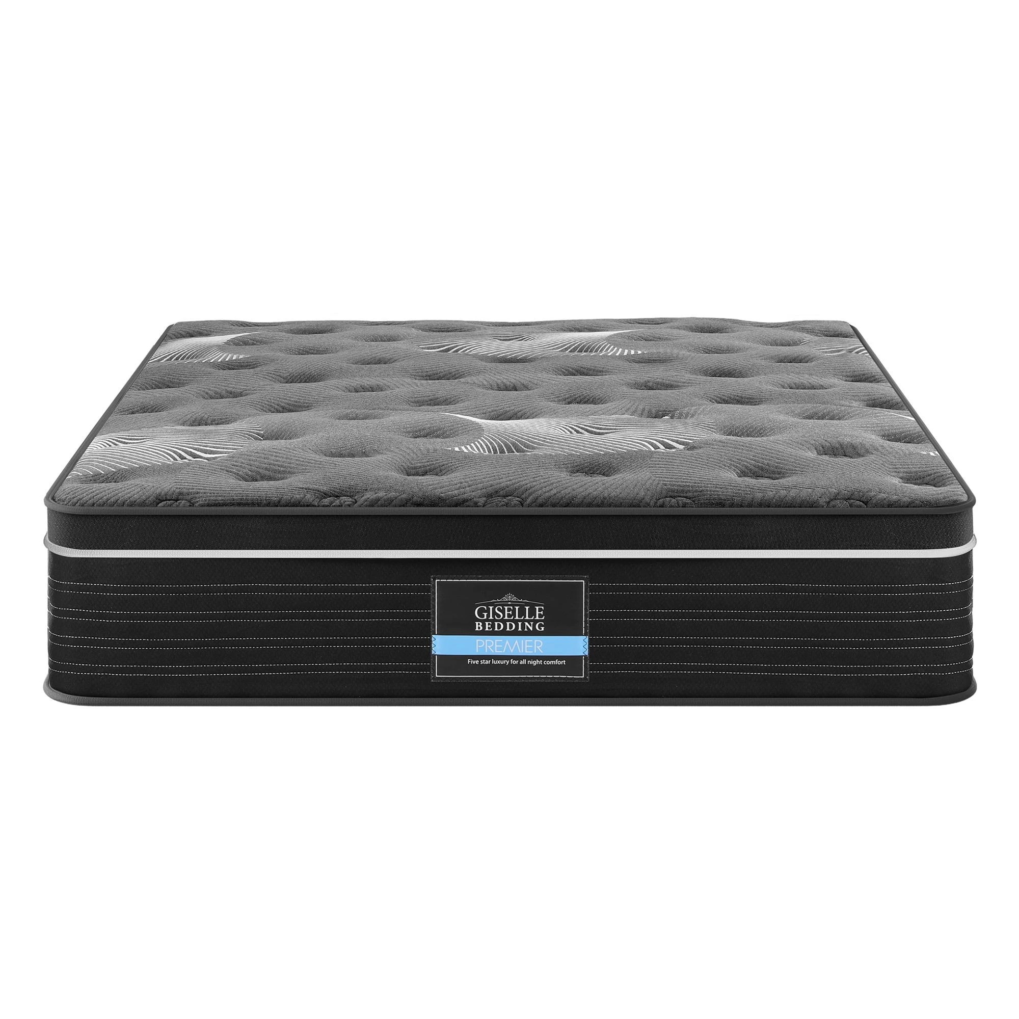 3 Giselle Bedding Double Mattress 35cm Euro Top with Graphene Cooling Comfort Medium Firm - Double Bed - Multi, 3 of 3