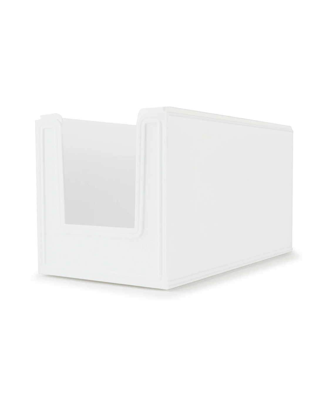4 15L Modular Open Front Stackable Bin - White, 4 of 10