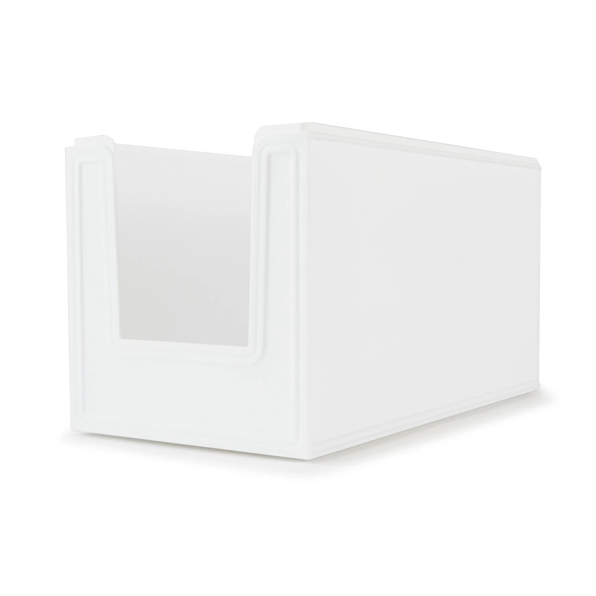 4 15L Modular Open Front Stackable Bin - White, 4 of 10