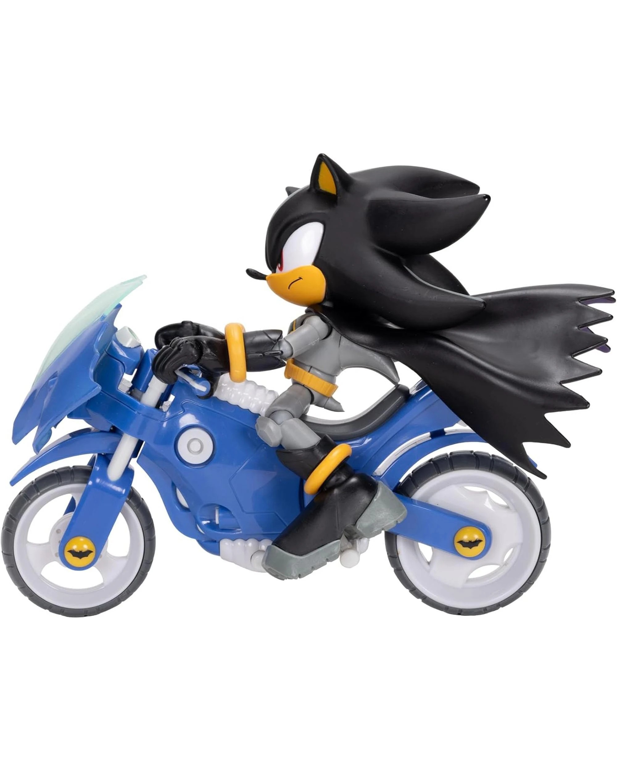 6 Sonic The Hedgehog X DC Shadow as Batman 5 inch Figure with Batcycle, 6 of 8