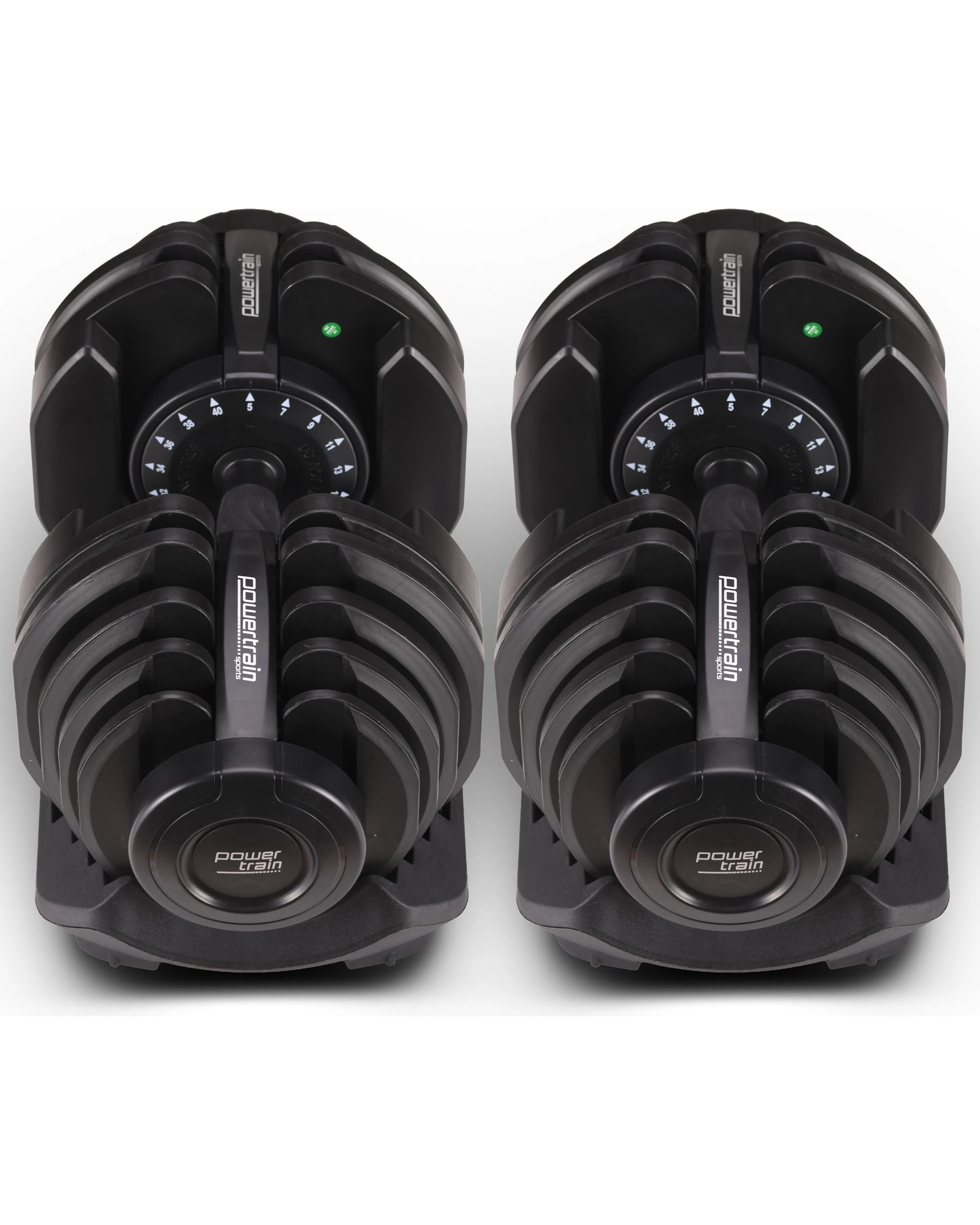 6 Powertrain 2x 40kg Adjustable Dumbbell Home Gym Exercise Equipment Free Weights, 6 of 7