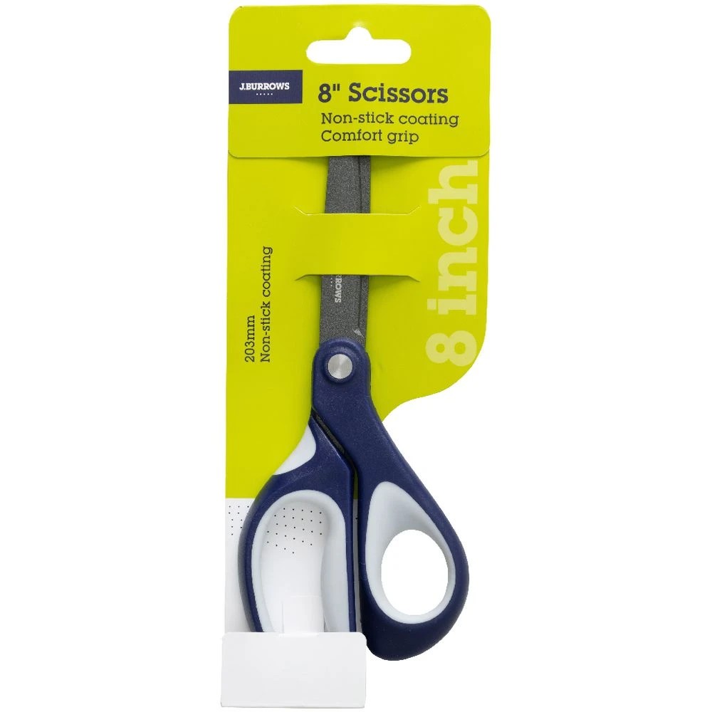 2 J.Burrows Non-stick Comfort Grip Scissors 8"/203mm, 2 of 3