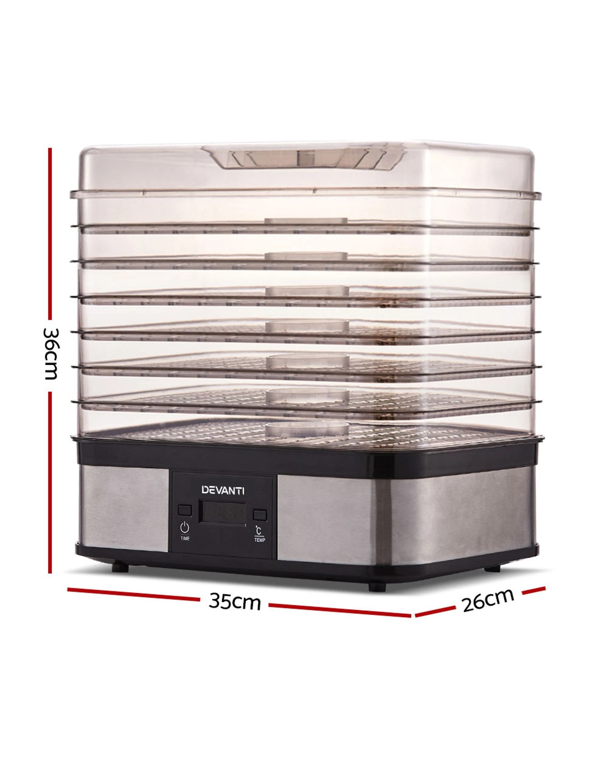 2 Devanti 7 Trays Food Dehydrator
 - Silver, 2 of 3