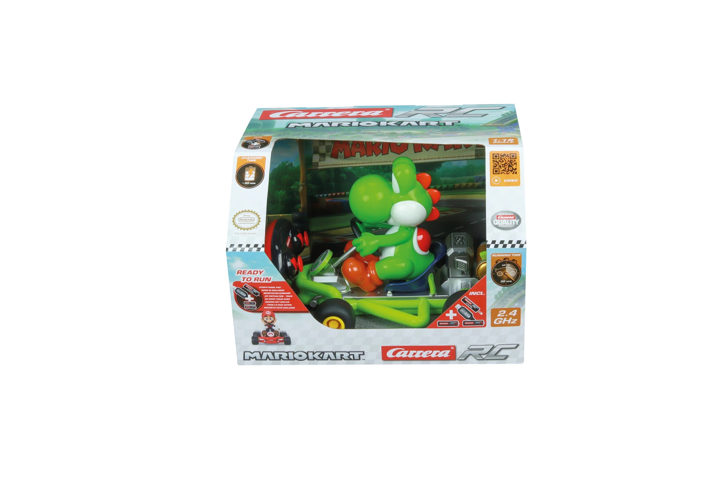 1 Mario Kart Carrera Yoshi 2.4GHz RC Toy, 1 of 7