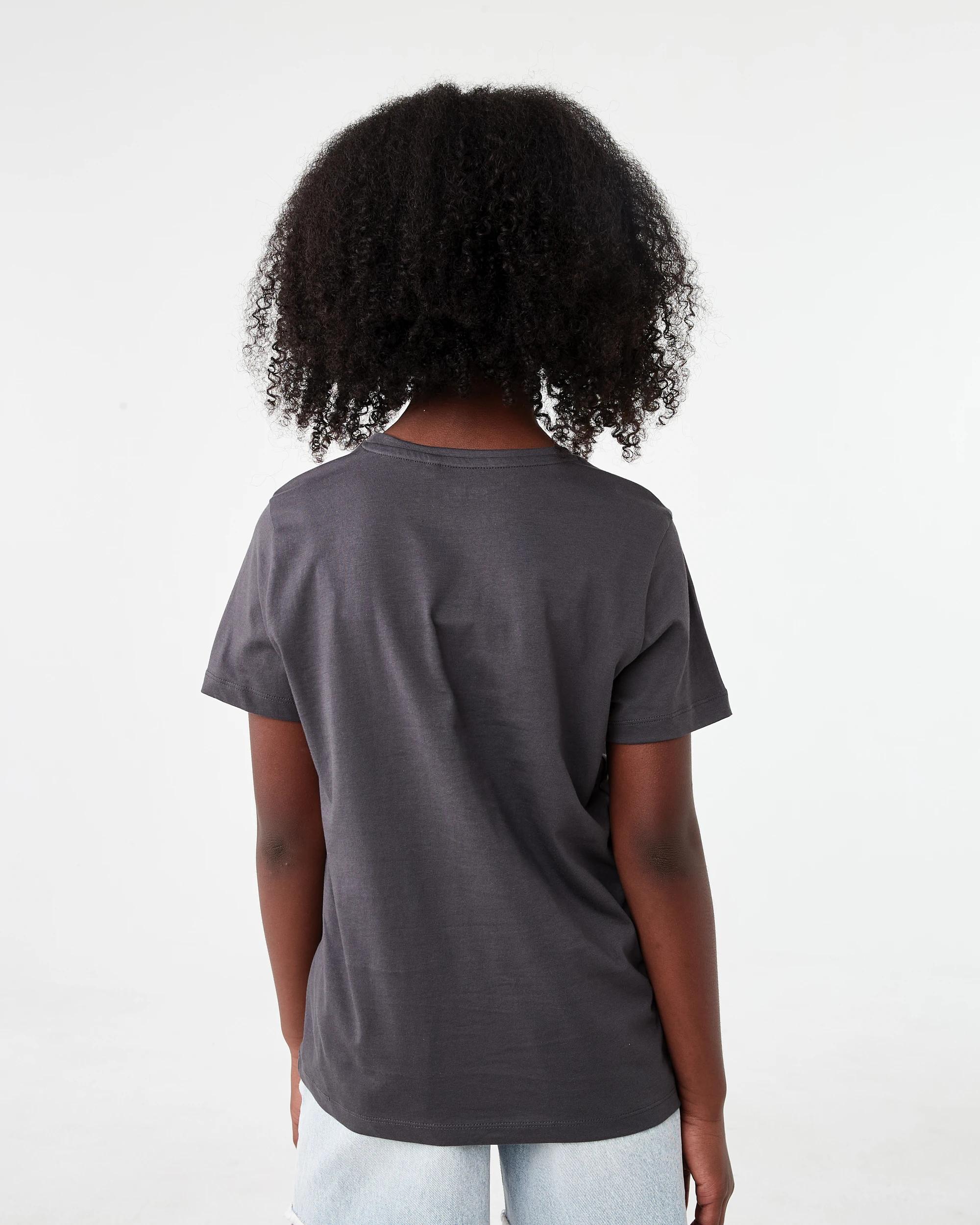 2 Short Sleeve Print T-shirt Gry Bow, 2 of 7