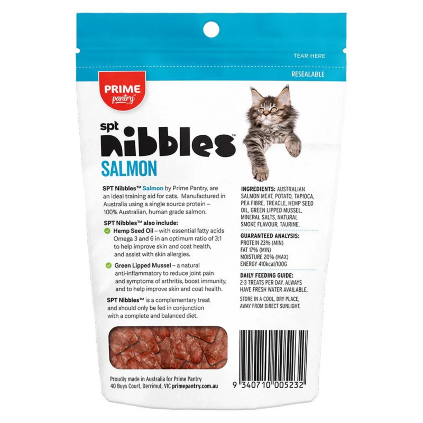 2 Prime Pantry Spt Salmon Nibbles Cat Treats 40g, 2 of 2