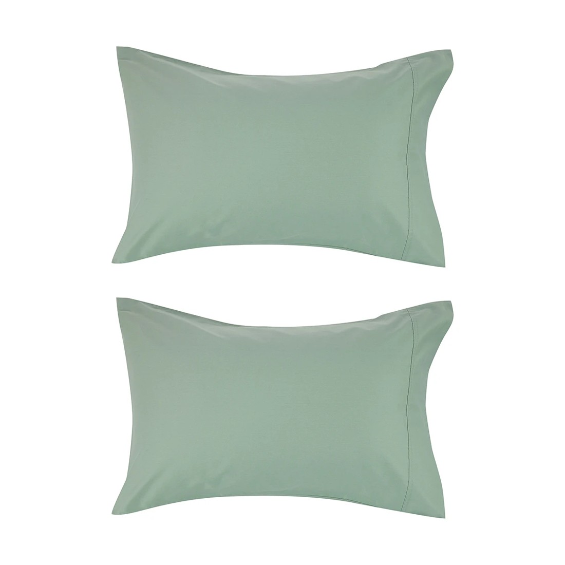 1 2 Pack 500 Thread Count Australian Grown Cotton Standard Pillowcases - Sage, 1 of 5
