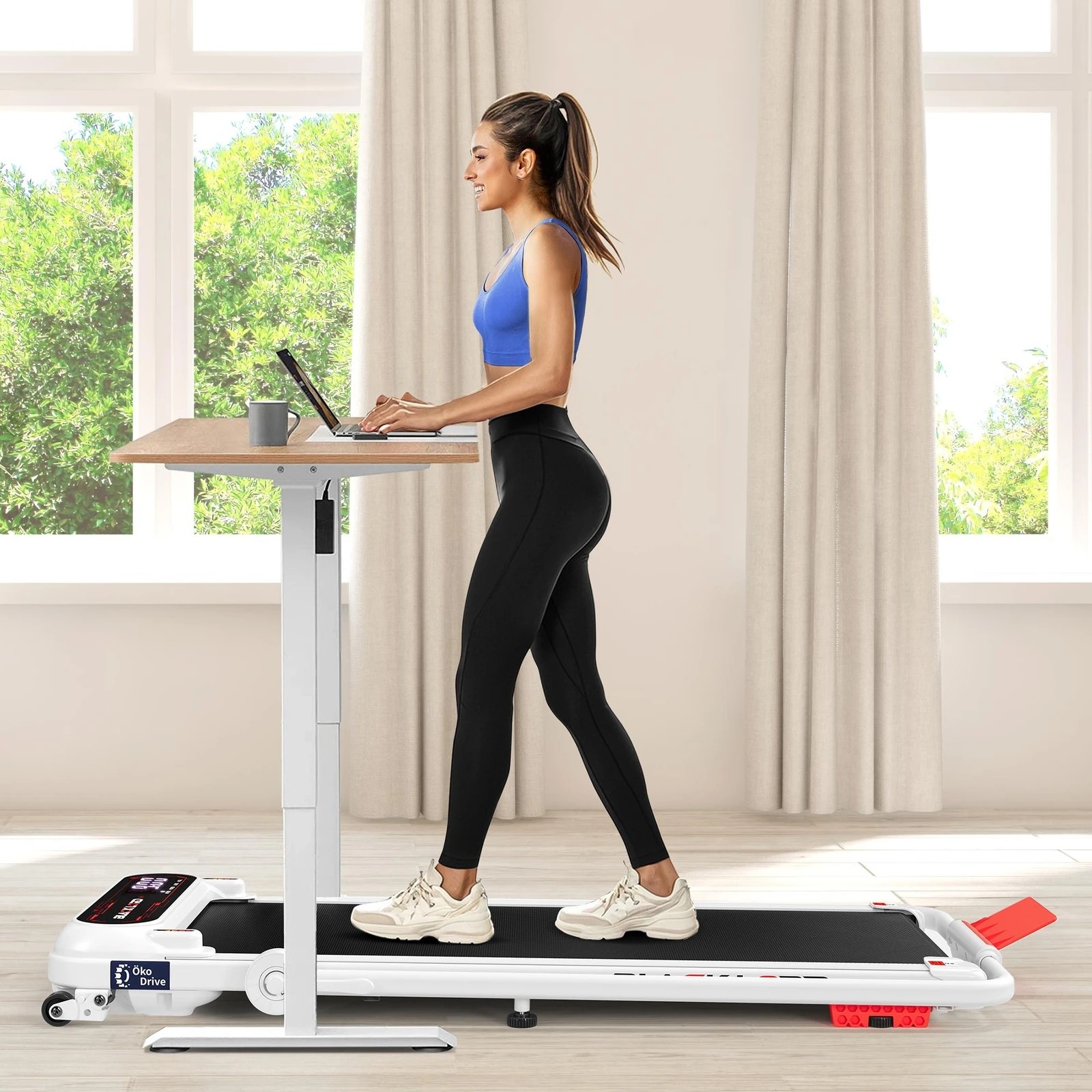 10 Black Lord Treadmill Walking Pad Folding Incline Shock Absorbers 390mm - White, 10 of 10