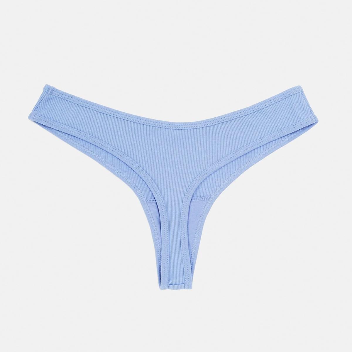 2 Ribbed G-string Briefs HYDRANGEA, 2 of 6