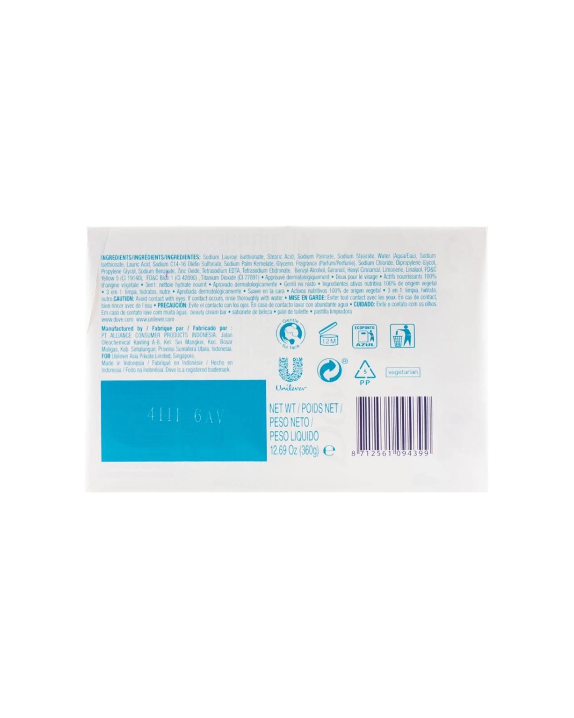 3 Dove 8x 4pc Dove Restoring Beauty Bar Fig Blossom Scent 90g - Plain, 3 of 3