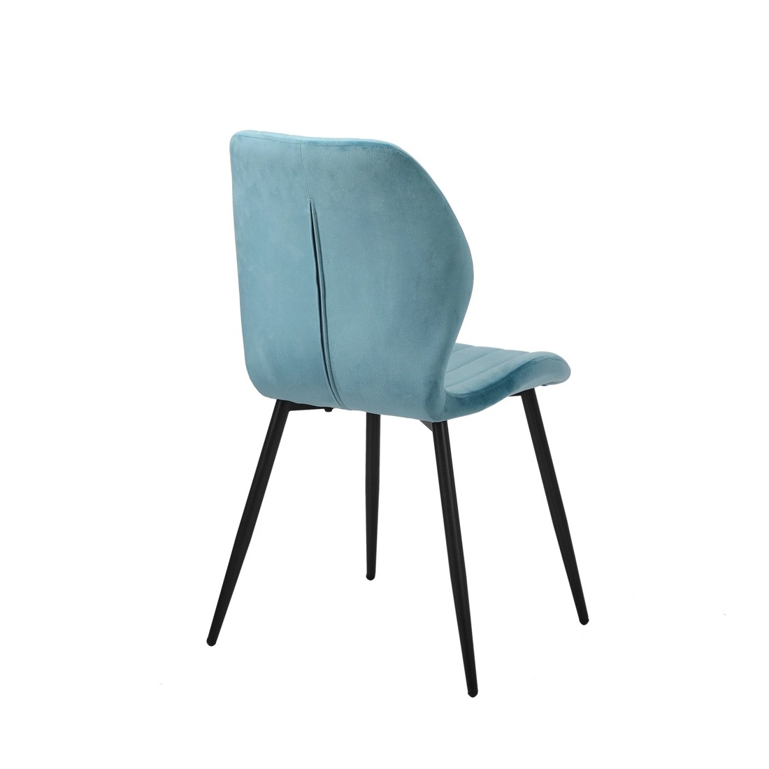 5 Oikiture Set Of 6 Dining Chairs Kitchen Lounge Padded Seat Armless Velvet
 - Blue, 5 of 9