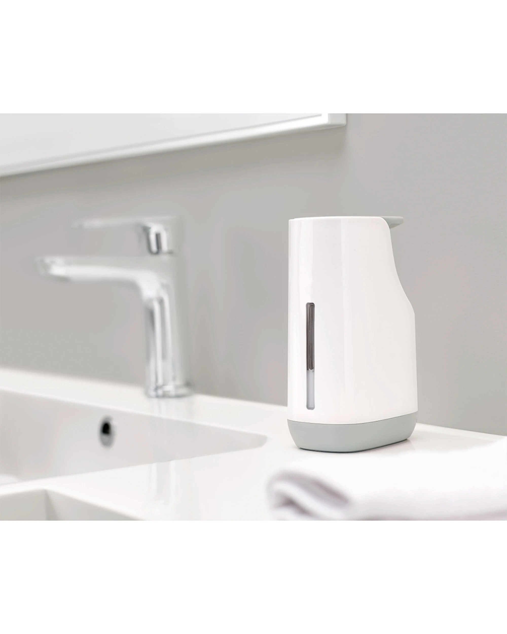 6 Joseph Joseph Soap Dispenser Slimline Refillable Non-Drip Pump 350ml - Grey, 6 of 6