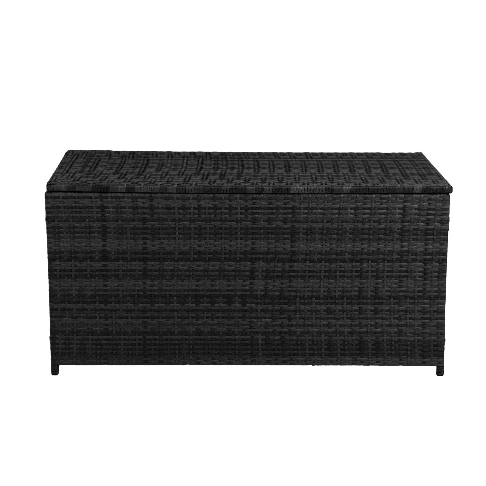 8 Arcadia Furniture Outdoor Rattan Storage Box Garden Toy Tools Shed UV Resistant - Black - Black, 8 of 9